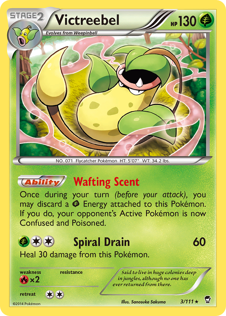 Victreebel 3/111 Rare Holo | Furious Fists | Pokemon Card