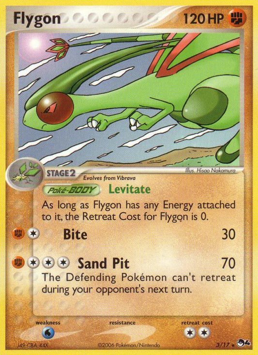 Flygon 3/17 Rare | POP Series 4 | Pokemon Card