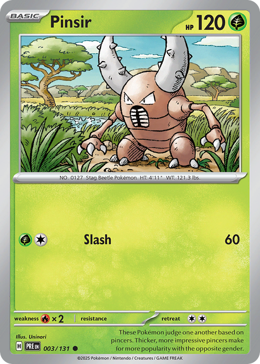 Pinsir 3/131 Common | Prismatic Evolutions | Pokemon Card