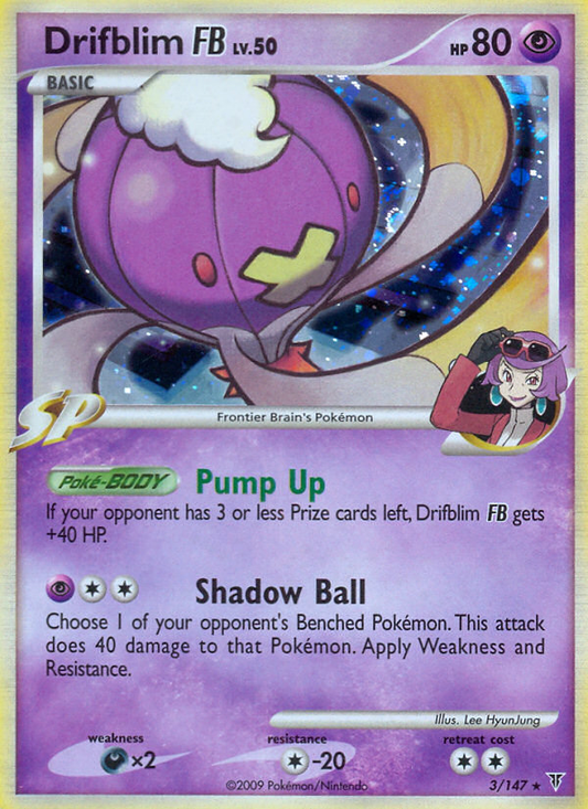Drifblim FB 3/147 Rare Holo | Supreme Victors | Pokemon Card