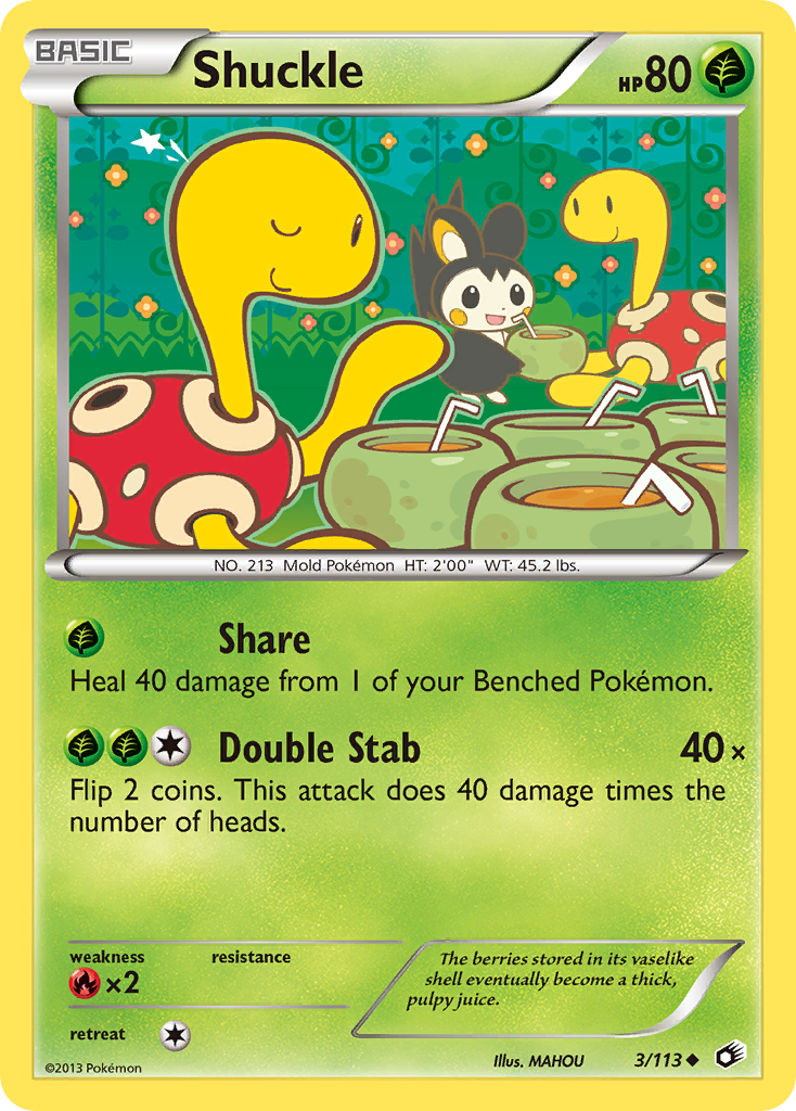 Shuckle 3/113 Uncommon | Legendary Treasures | Pokemon Card
