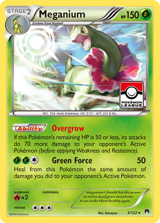 Meganium 3/122 Rare Holo | BREAKpoint | Pokemon Card