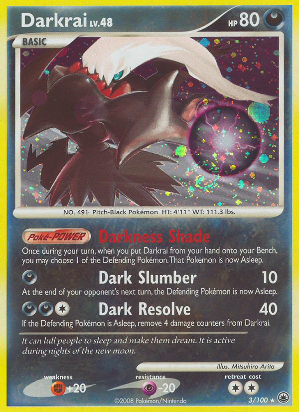 Darkrai 3/100 Rare Holo | Majestic Dawn | Pokemon Card