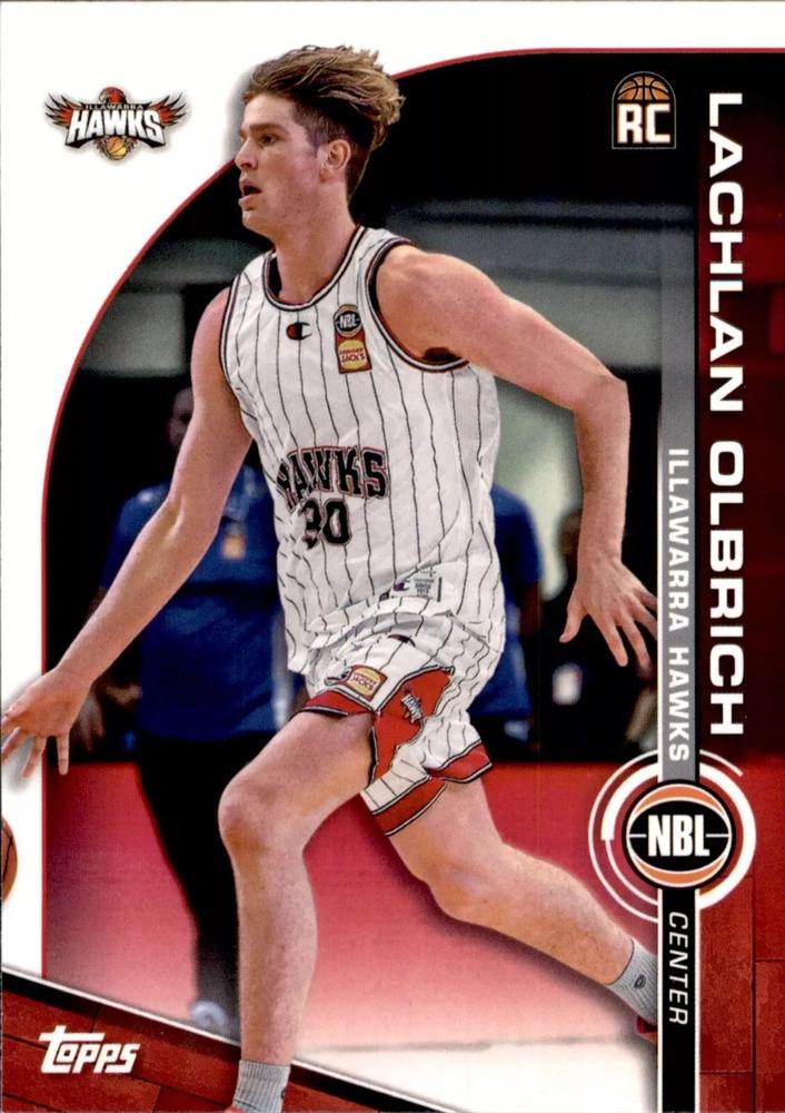 Lachlan Olbrich #40 Illawarra Hawks | 2023-24 Topps NBL | NBL Trading Card
