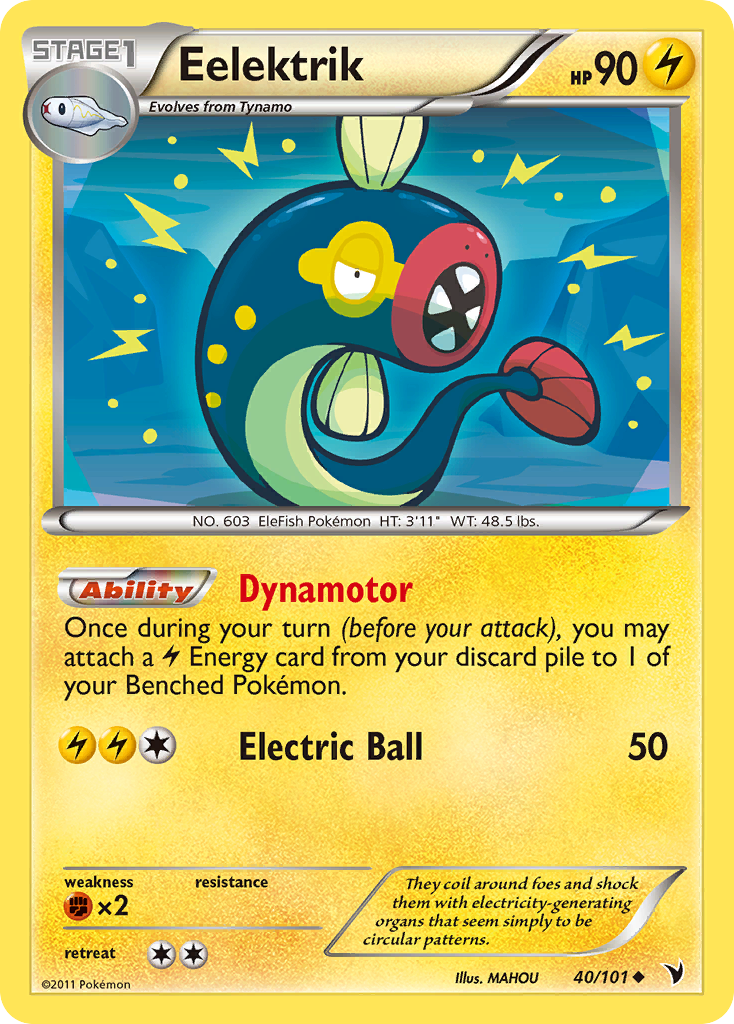 Eelektrik 40/101 Uncommon | Noble Victories | Pokemon Card
