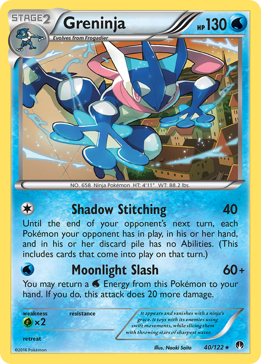 Greninja 40/122 Rare | BREAKpoint | Pokemon Card