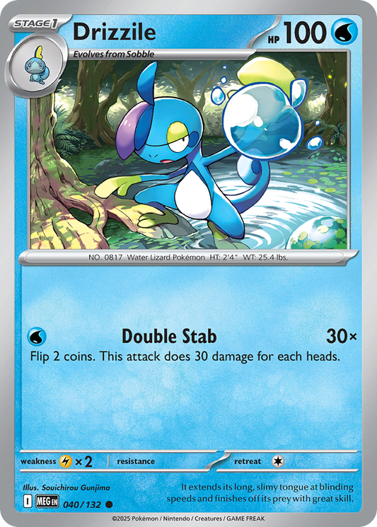 Drizzile 40/132 Common | Mega Evolution | Pokemon Card