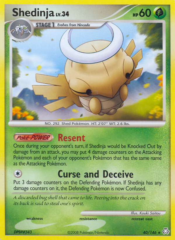 Shedinja 40/146 Rare | Legends Awakened | Pokemon Card