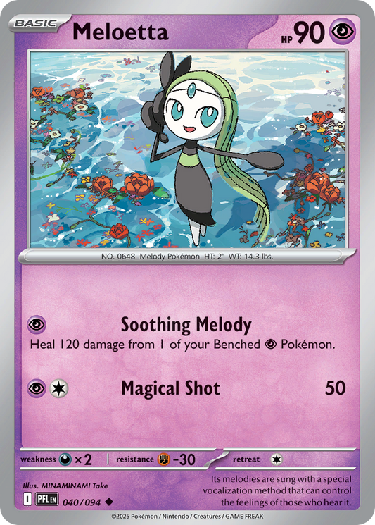 Meloetta 40/94 Uncommon | Phantasmal Flames | Pokemon Card
