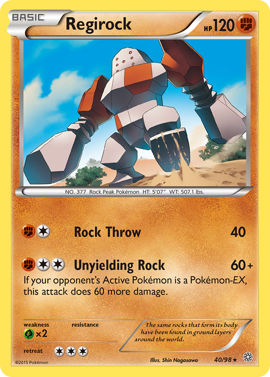 Regirock 40/98 Rare | Ancient Origins | Pokemon Card