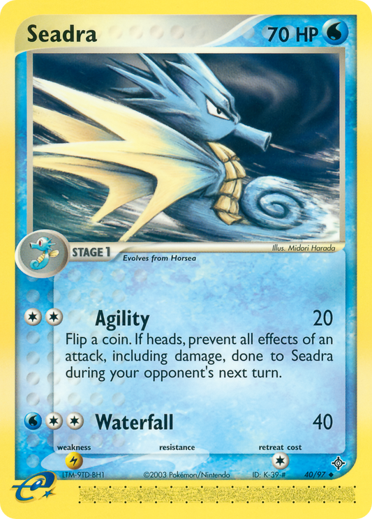 Seadra 40/97 Uncommon | Dragon | Pokemon Card