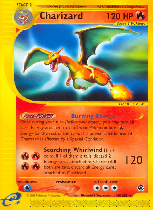 Charizard 40/165 Rare | Expedition Base Set | Pokemon Card