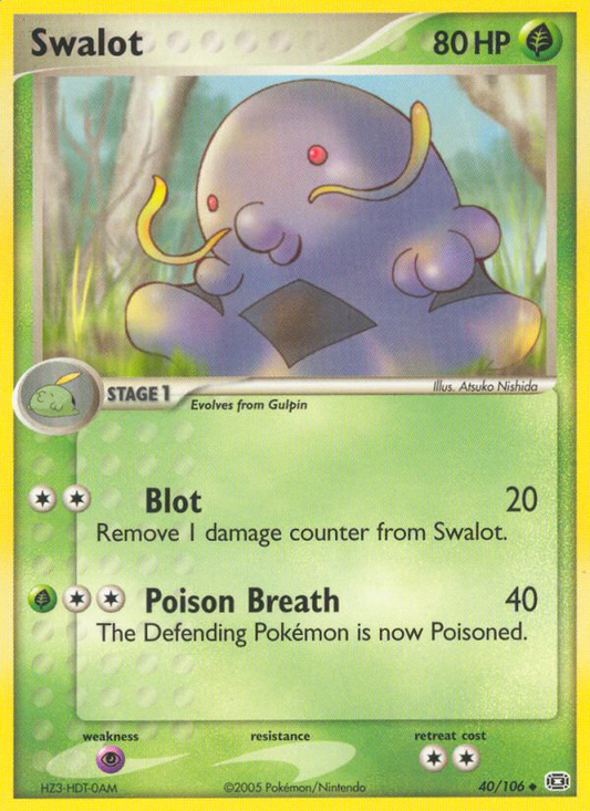 Swalot 40/106 Uncommon | Emerald | Pokemon Card