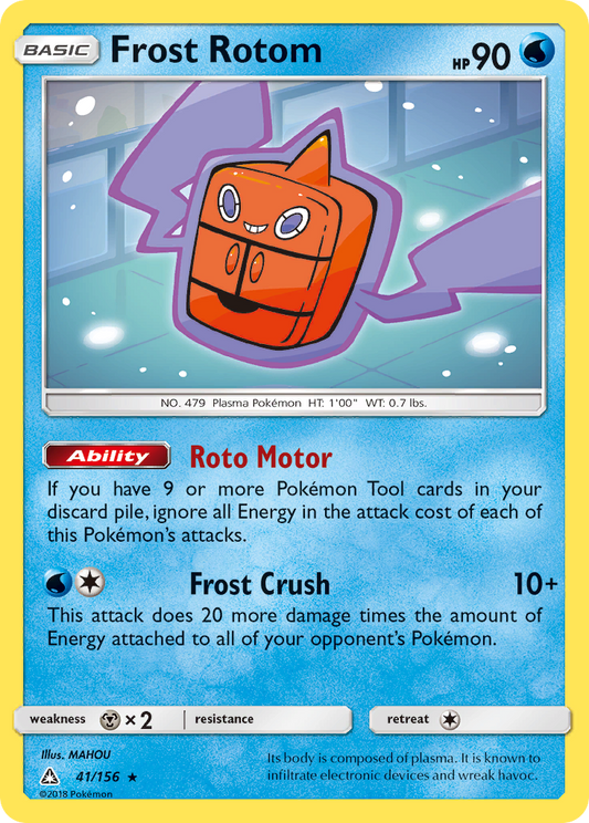 Frost Rotom 41/156 Rare | Ultra Prism | Pokemon Card