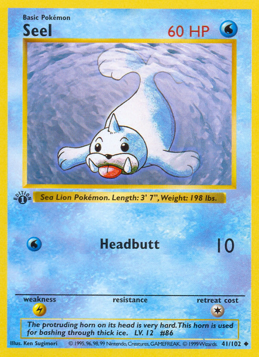 Seel 41/102 Uncommon | Base | Pokemon Card