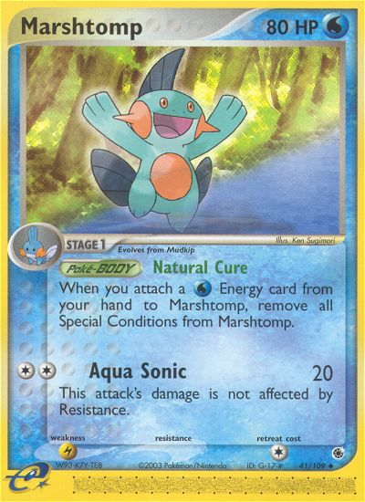 Marshtomp 41/109 Uncommon | Ruby & Sapphire | Pokemon Card