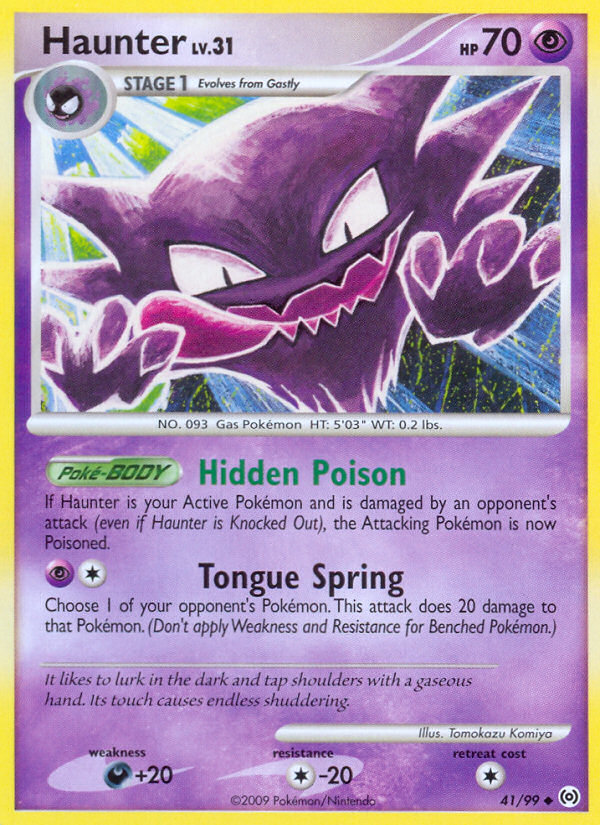 Haunter 41/99 Uncommon | Arceus | Pokemon Card