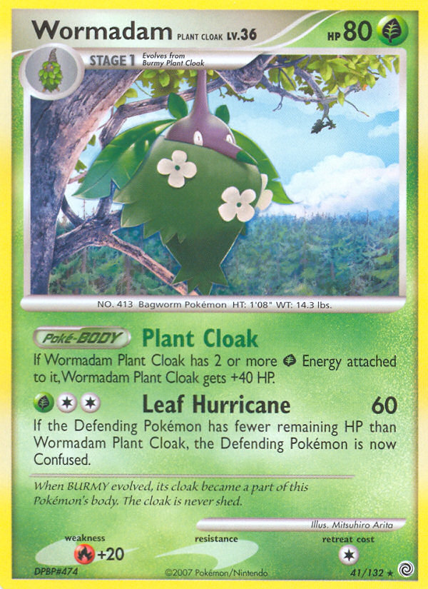 Wormadam Plant Cloak 41/132 Rare | Secret Wonders | Pokemon Card