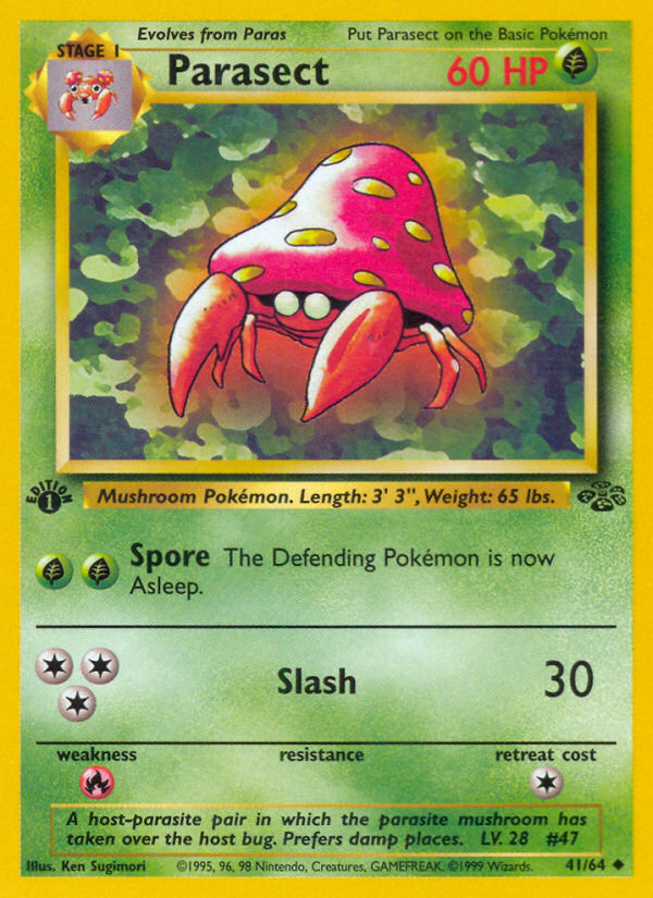 Parasect 41/64 Uncommon | Jungle | Pokemon Card