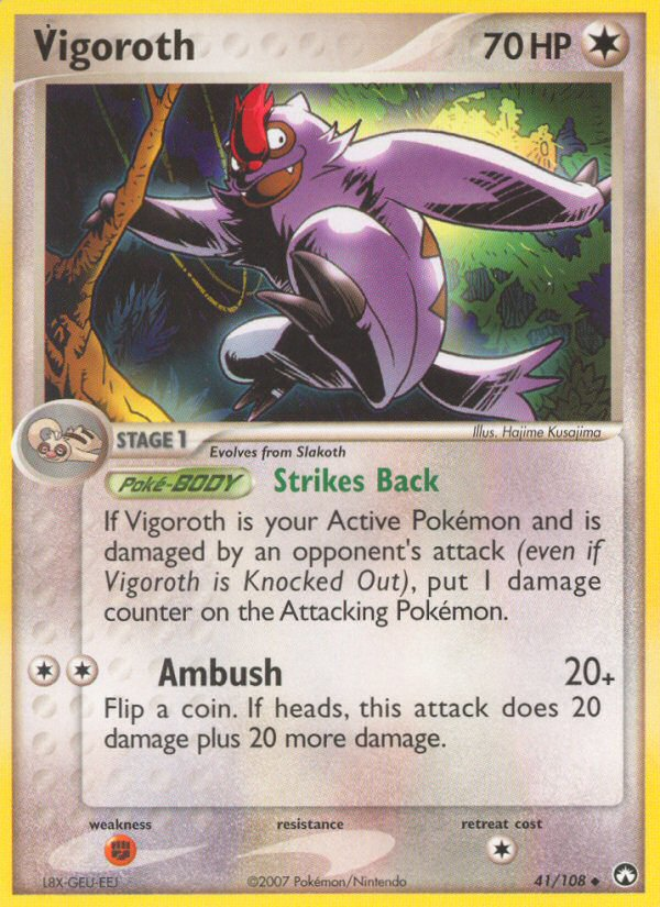 Vigoroth 41/108 Uncommon | Power Keepers | Pokemon Card