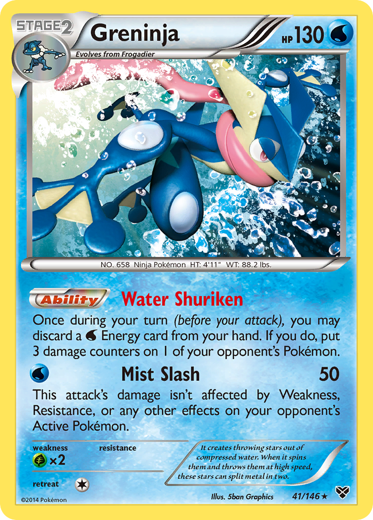 Greninja 41/146 Rare Holo | XY | Pokemon Card