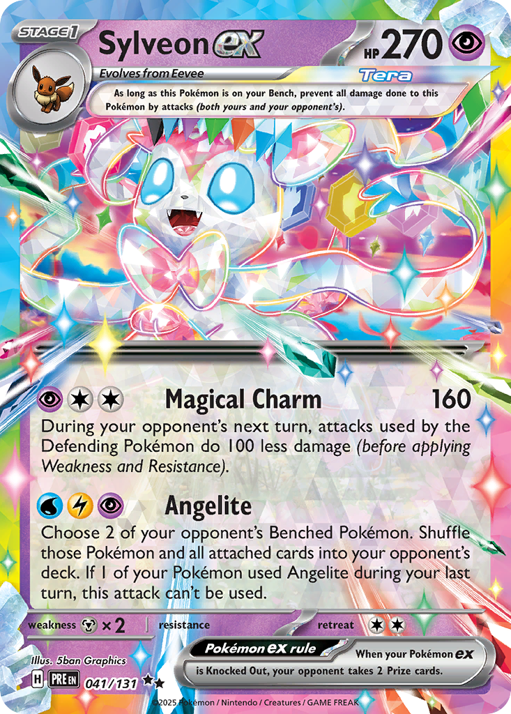 Sylveon ex 41/131 Double Rare | Prismatic Evolutions | Pokemon Card