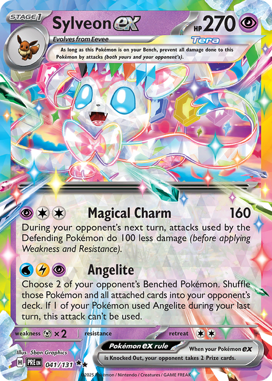 Sylveon ex 41/131 Double Rare | Prismatic Evolutions | Pokemon Card