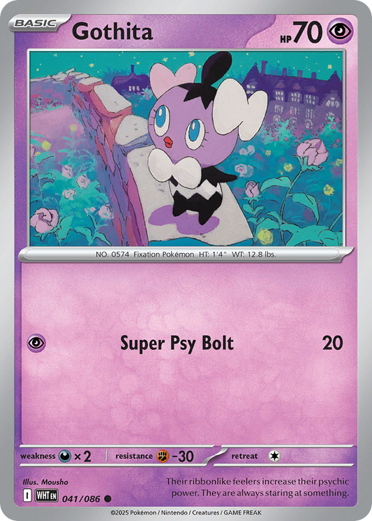 Gothita 41/86 Common | White Flare | Pokemon Card