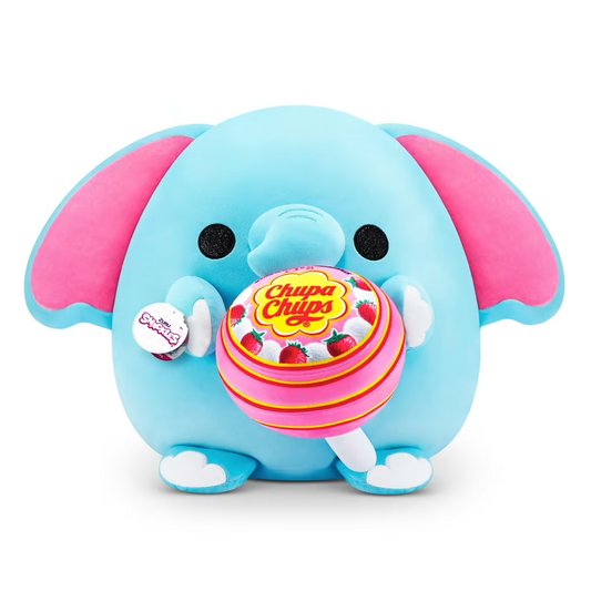 Chupa Chups Elephant ~ Zuru Snackles Plush Super Size 14" ~ IN STOCK