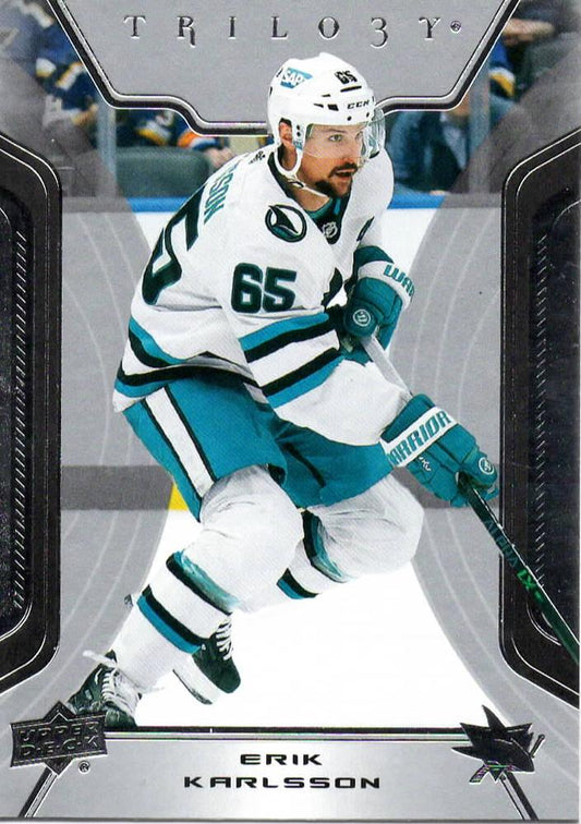 Erik Karlsson #42 San Jose Sharks | 2023-24 Upper Deck Trilogy | NHL Trading Card