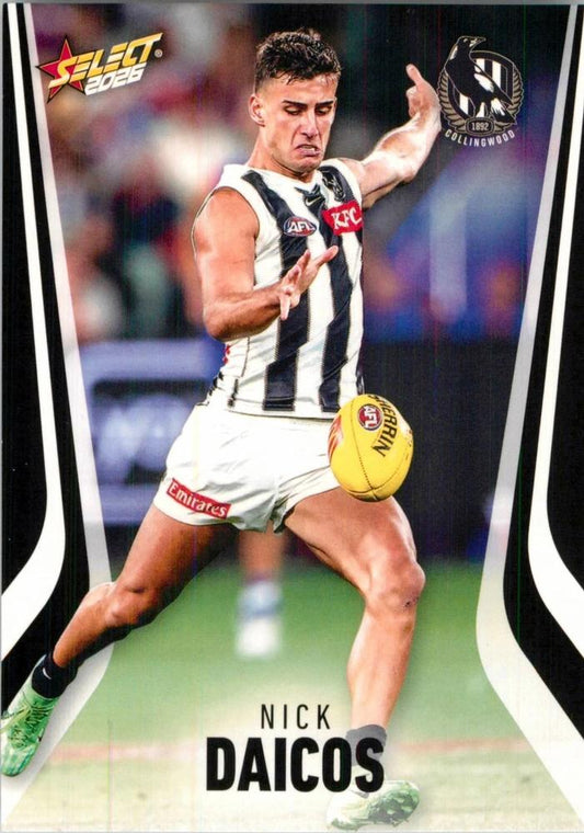 Nick Daicos #42 Collingwood Magpies | 2026 Select AFL Footy Stars | Trading Card