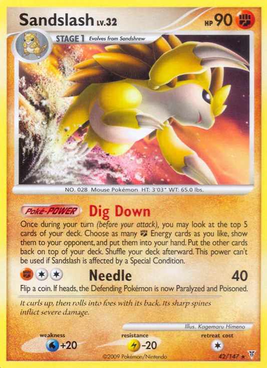 Sandslash 42/147 Rare | Supreme Victors | Pokemon Card