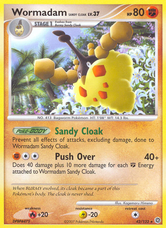 Wormadam Sandy Cloak 42/132 Rare | Secret Wonders | Pokemon Card