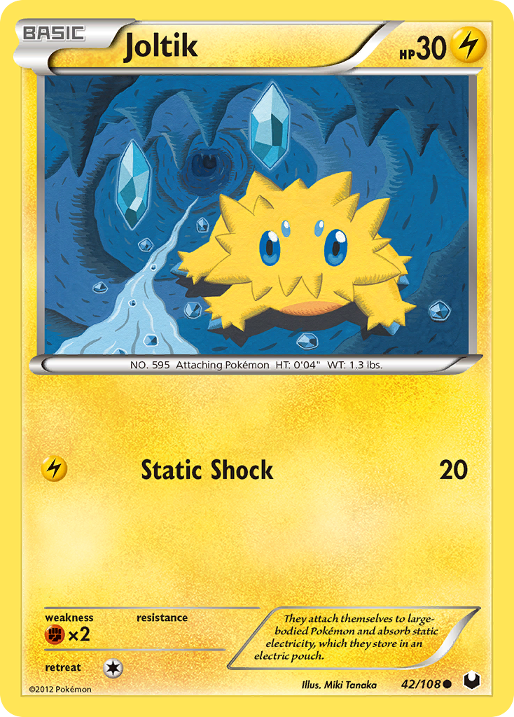 Joltik 42/108 Common | Dark Explorers | Pokemon Card