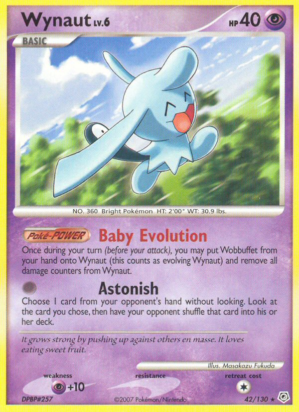 Wynaut 42/130 Rare | Diamond & Pearl | Pokemon Card