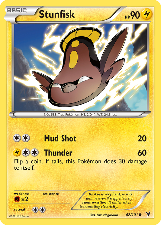 Stunfisk 42/101 Common | Noble Victories | Pokemon Card