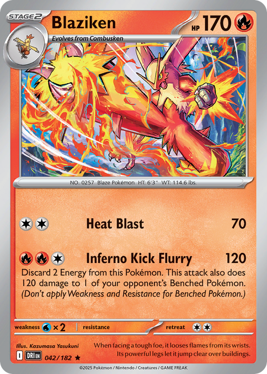 Blaziken 42/182 Rare | Destined Rivals | Pokemon Card