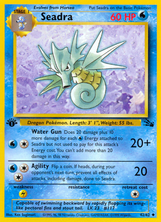 Seadra 42/62 Uncommon | Fossil | Pokemon Card