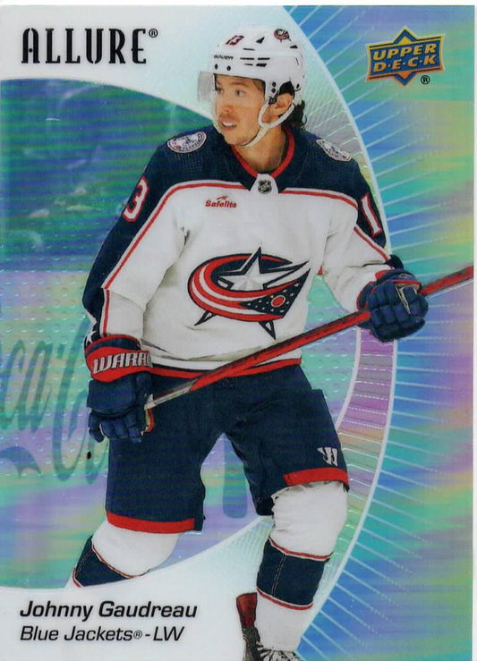 Johnny Gaudreau #43 Columbus Blue Jackets | 2023-24 Upper Deck Allure | NHL Trading Card