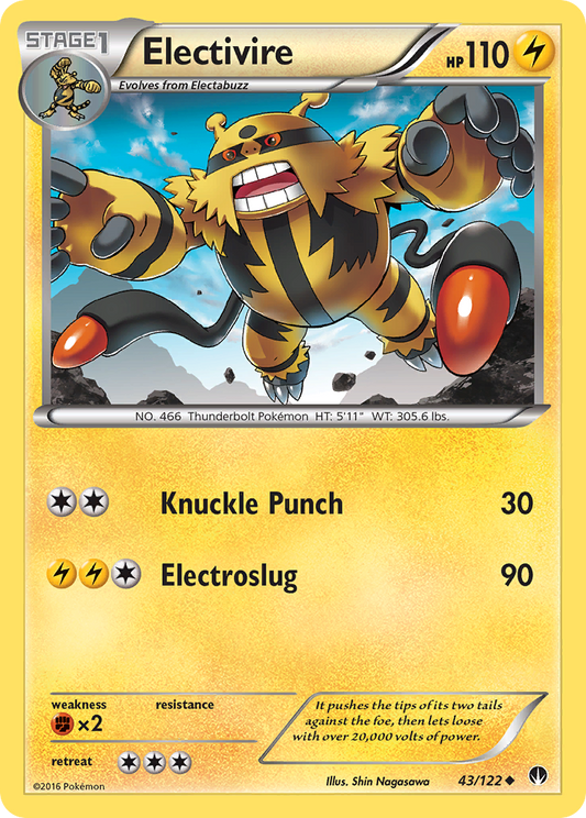 Electivire 43/122 Uncommon | BREAKpoint | Pokemon Card