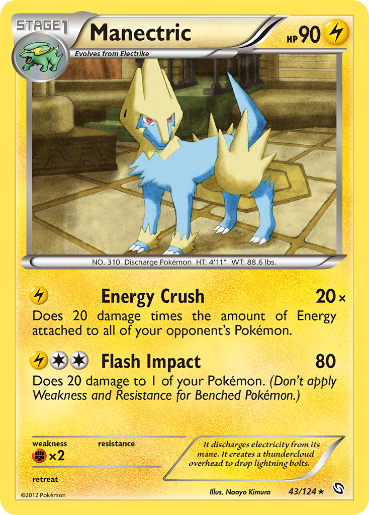 Manectric 43/124 Rare | Dragons Exalted | Pokemon Card – Brickheads ...