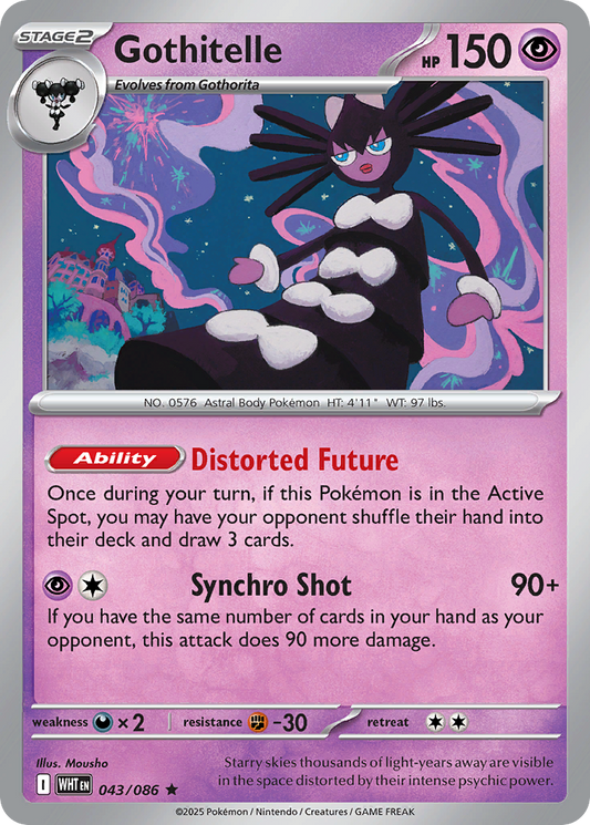 Gothitelle 43/86 Rare | White Flare | Pokemon Card