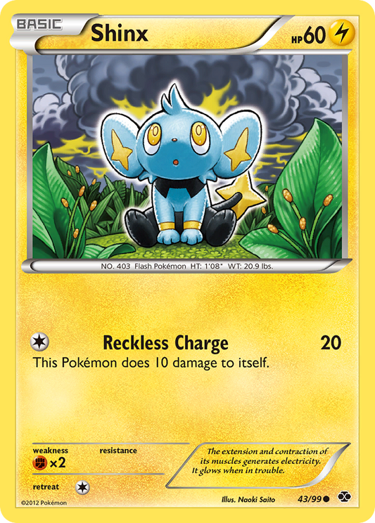 Shinx 43/99 Common | Next Destinies | Pokemon Card
