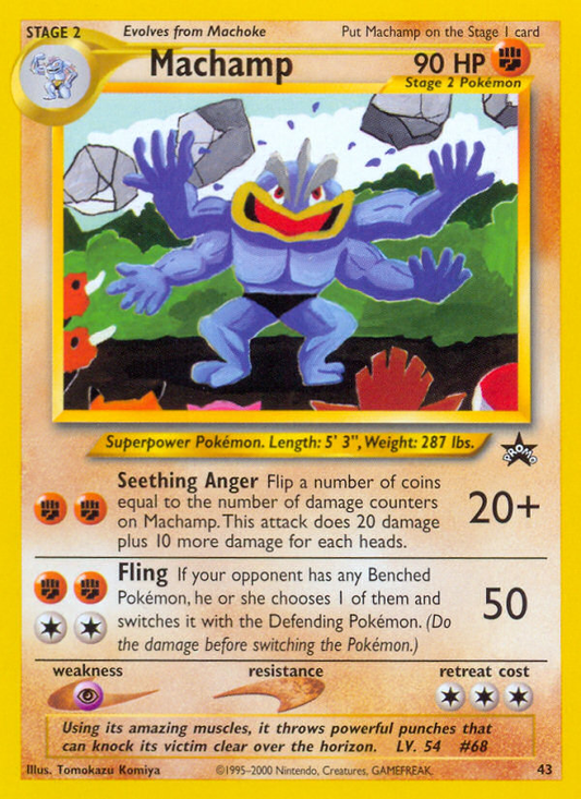 Machamp 43/53 Promo | Wizards Black Star Promos | Pokemon Card