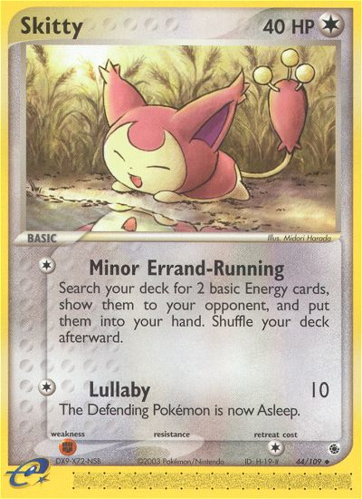 Skitty 44/109 Uncommon | Ruby & Sapphire | Pokemon Card