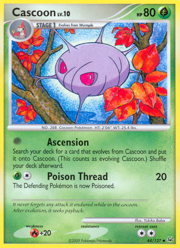 Cascoon 44/127 Uncommon | Platinum | Pokemon Card