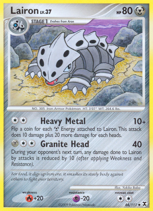 Lairon 44/111 Uncommon | Rising Rivals | Pokemon Card