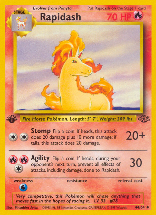 Rapidash 44/64 Uncommon | Jungle | Pokemon Card