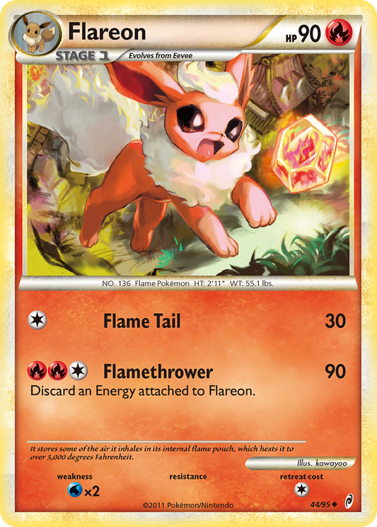 Flareon 44/95 Uncommon | Call of Legends | Pokemon Card