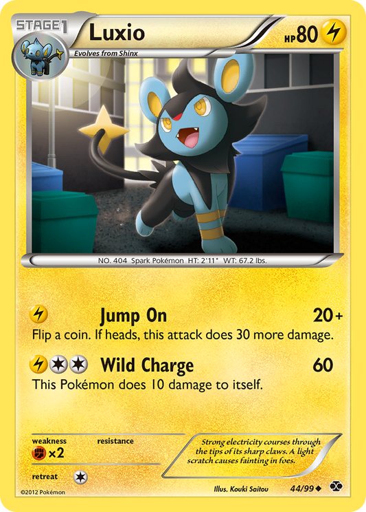 Luxio 44/99 Uncommon | Next Destinies | Pokemon Card
